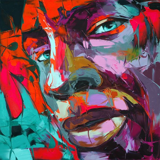 Francoise Nielly Portrait Palette Painting Expression Face021